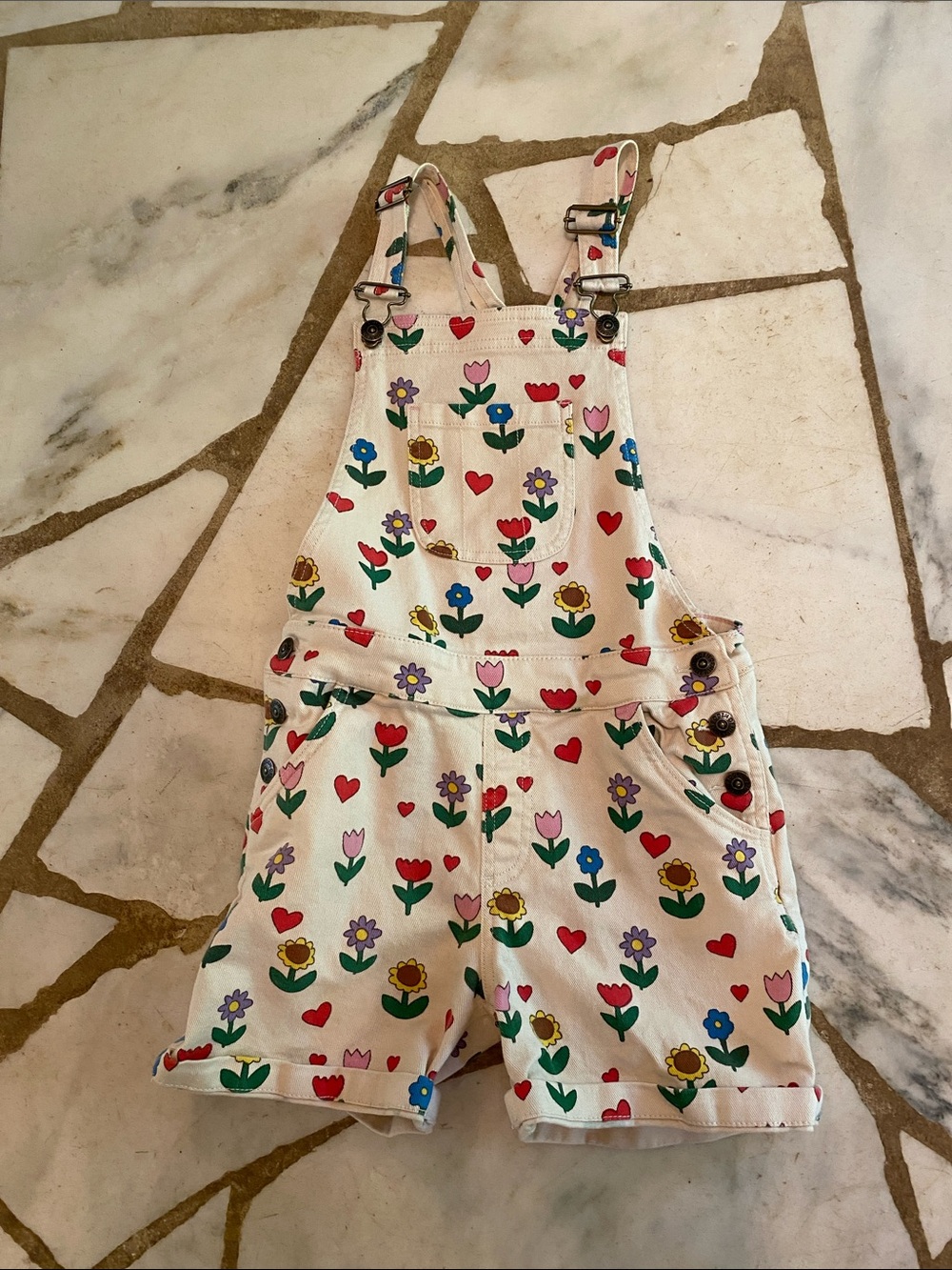 Mini Boden short overalls